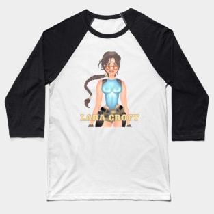 Tomb raider Lara Croft Baseball T-Shirt